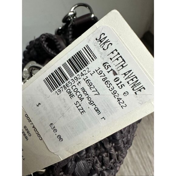 Tory Burch T MONOGRAM RAFFIA BUCKET BAG $630 - Picture 12 of 12